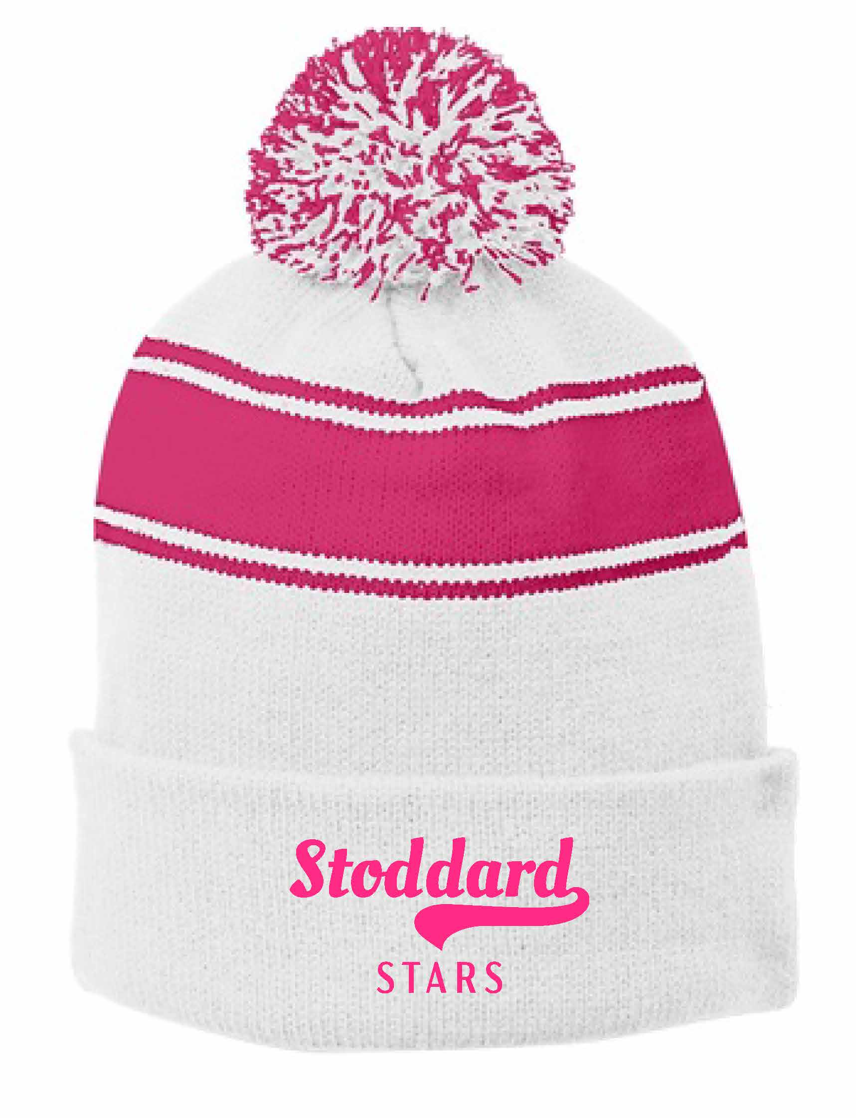 Stoddard Embroidered PomPom Beanie - Image 2