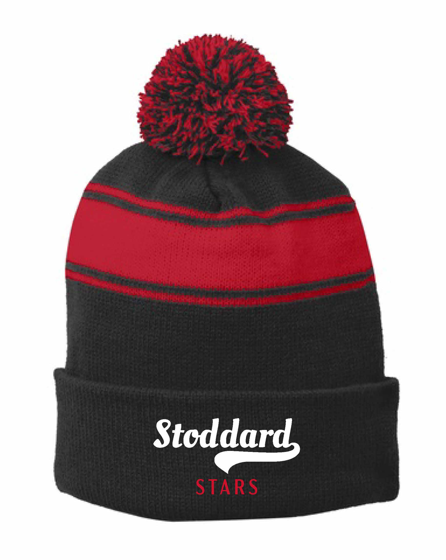 Stoddard Embroidered PomPom Beanie - Image 4