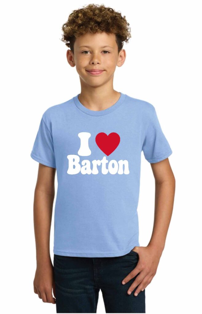 Barton Youth Printed T-Shirt-Lt. Blue