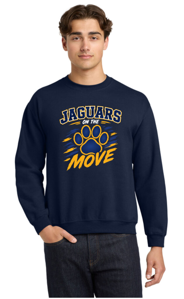 Olive Adult Printed Crewneck Sweatshirt