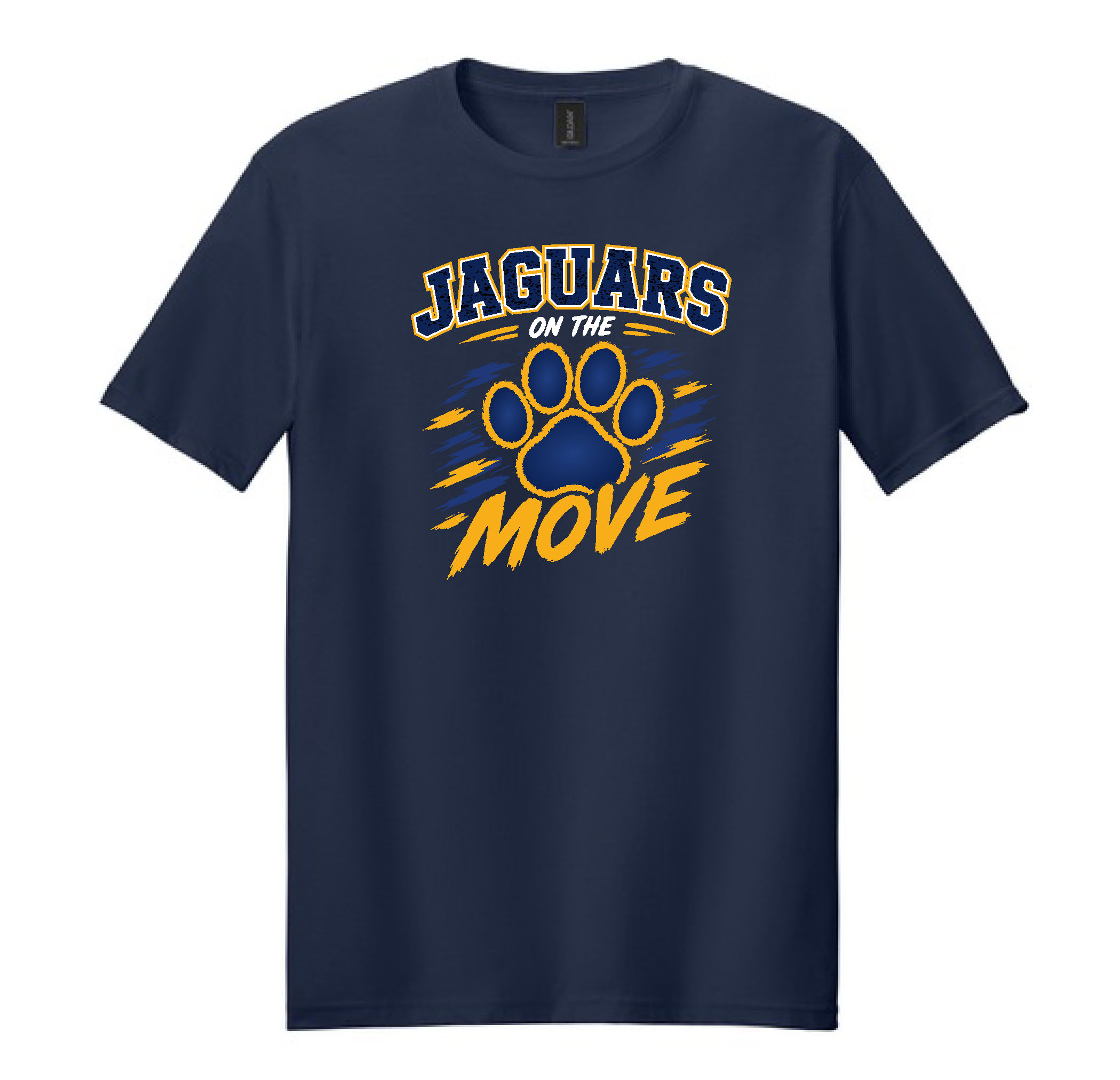 Olive Adult Printed T-Shirt-Navy
