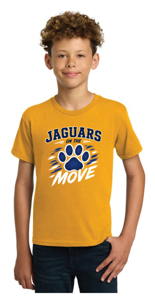 Olive Youth Printed T-Shirt-Gold